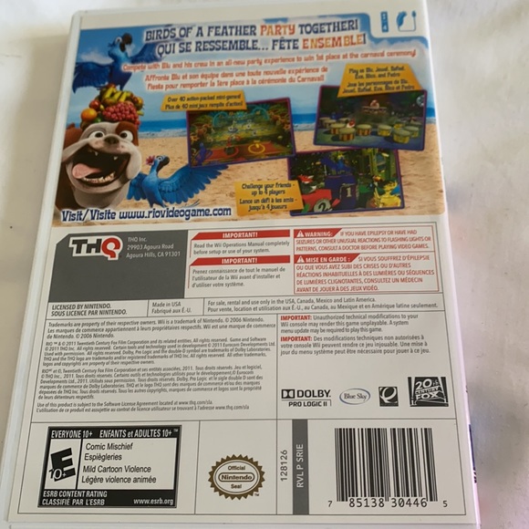 Wii game Rio - Picture 2 of 3